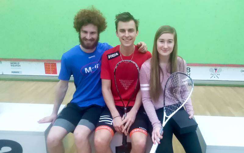 Tři medaile z Czech Squash Junior Open 2018